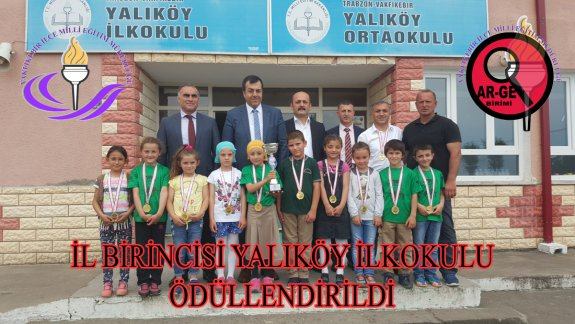 İl Birincisi Yalıköy İlkokulu Ödüllendirildi...