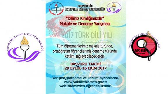 " DİLİMİZ KİMLİĞİMİZDİR" Konulu Türkçeyi Doğru ve Güzel Kullanma Yarışması Sonuçları