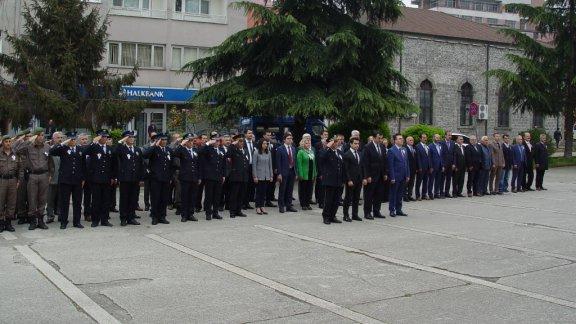 10 Nisan Türk Polis Teşkilatının 173üncü Kuruluş Yıl dönümü Dolayısıyla Hükumet Konağı Önünde Tören Yapıldı.
