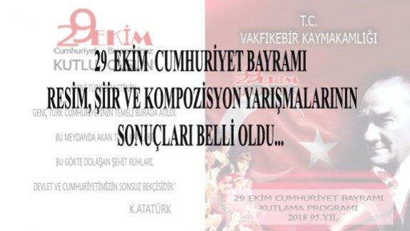 " 29 Ekim Cumhuriyet Bayramı " Resim, Şiir ve Kompozisyon Yarışmalarının Sonuçları Belli Oldu...