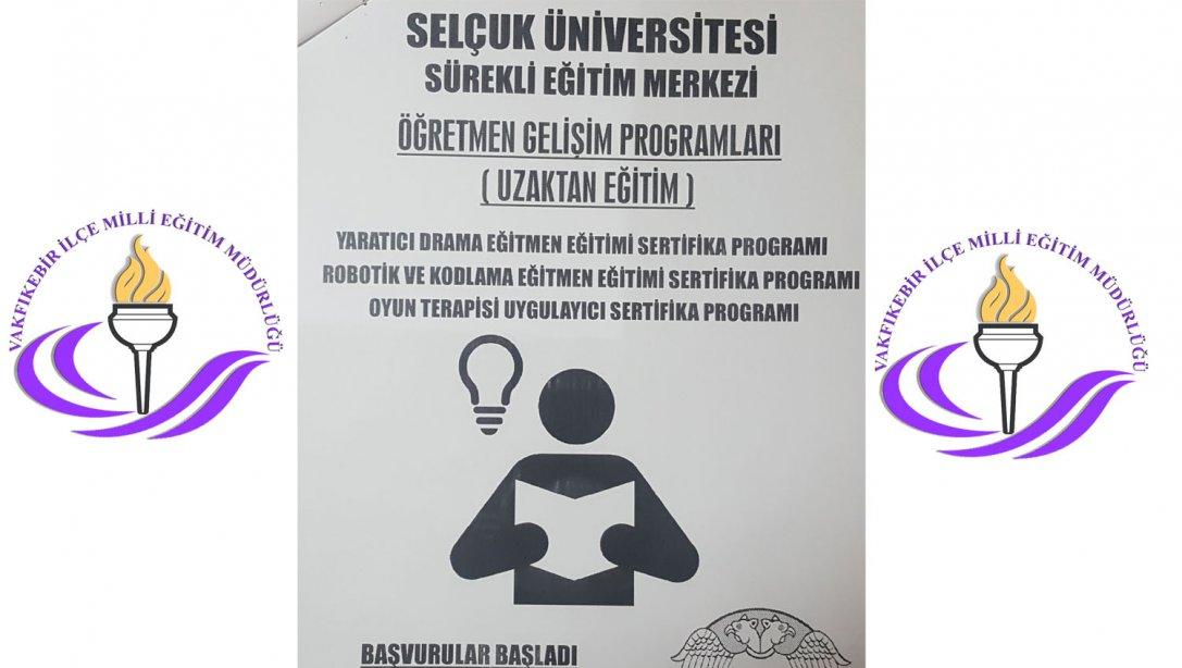 Selçuk Üniversitesi Sürekli Eğitim Merkezi Öğretmen Gelişim Programları (Uzaktan Eğitim)