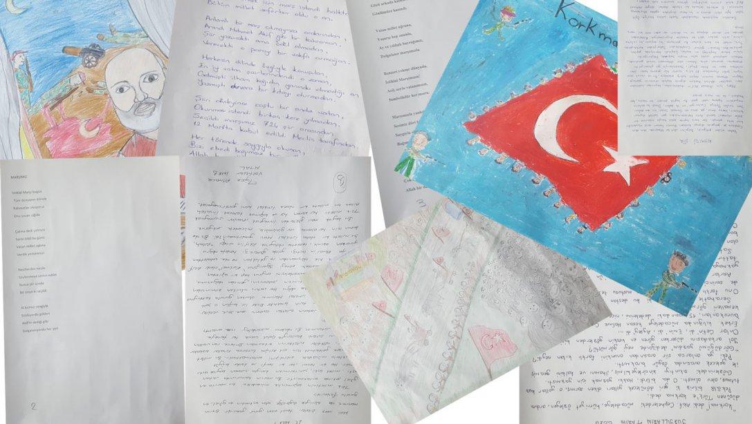 "12 Mart İstiklal Marşı´nın Kabulü ve Mehmet Akif ERSOY´u Anma Haftası " Resim, Şiir ve Kompozisyon Yarışmaları Sonuçlandı...