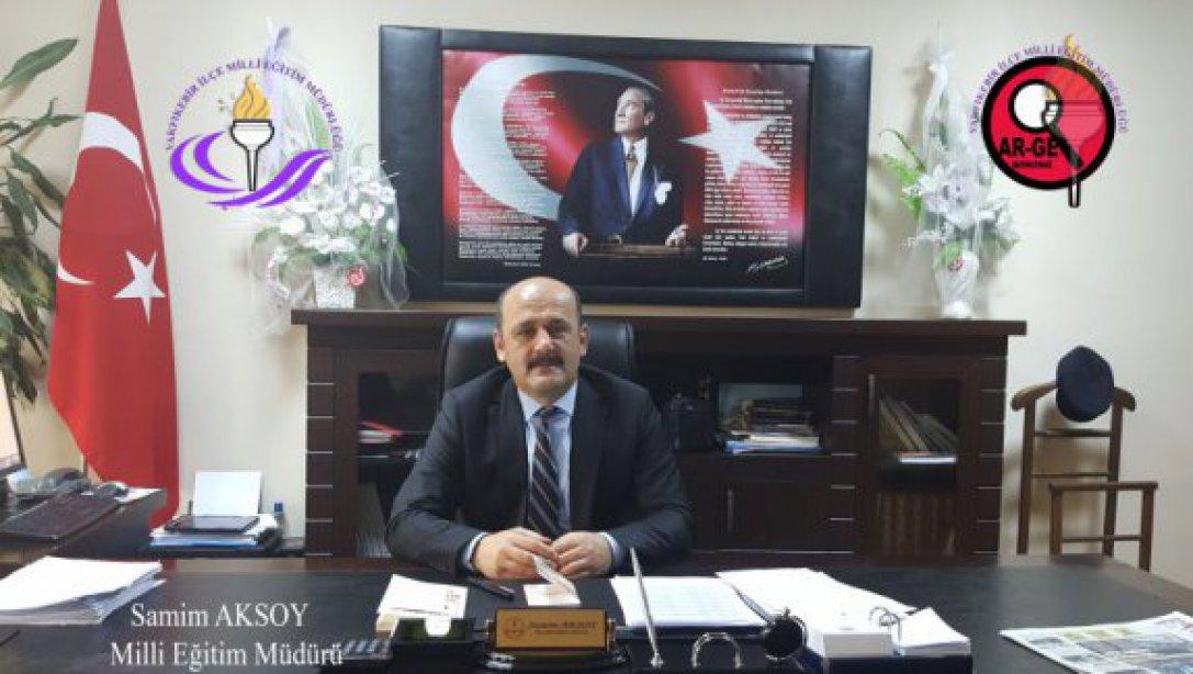 Müdürümüz Samim AKSOY'un 19 Mayıs Atatürk'ü Anma, Gençlik ve Spor Bayramı Mesajı